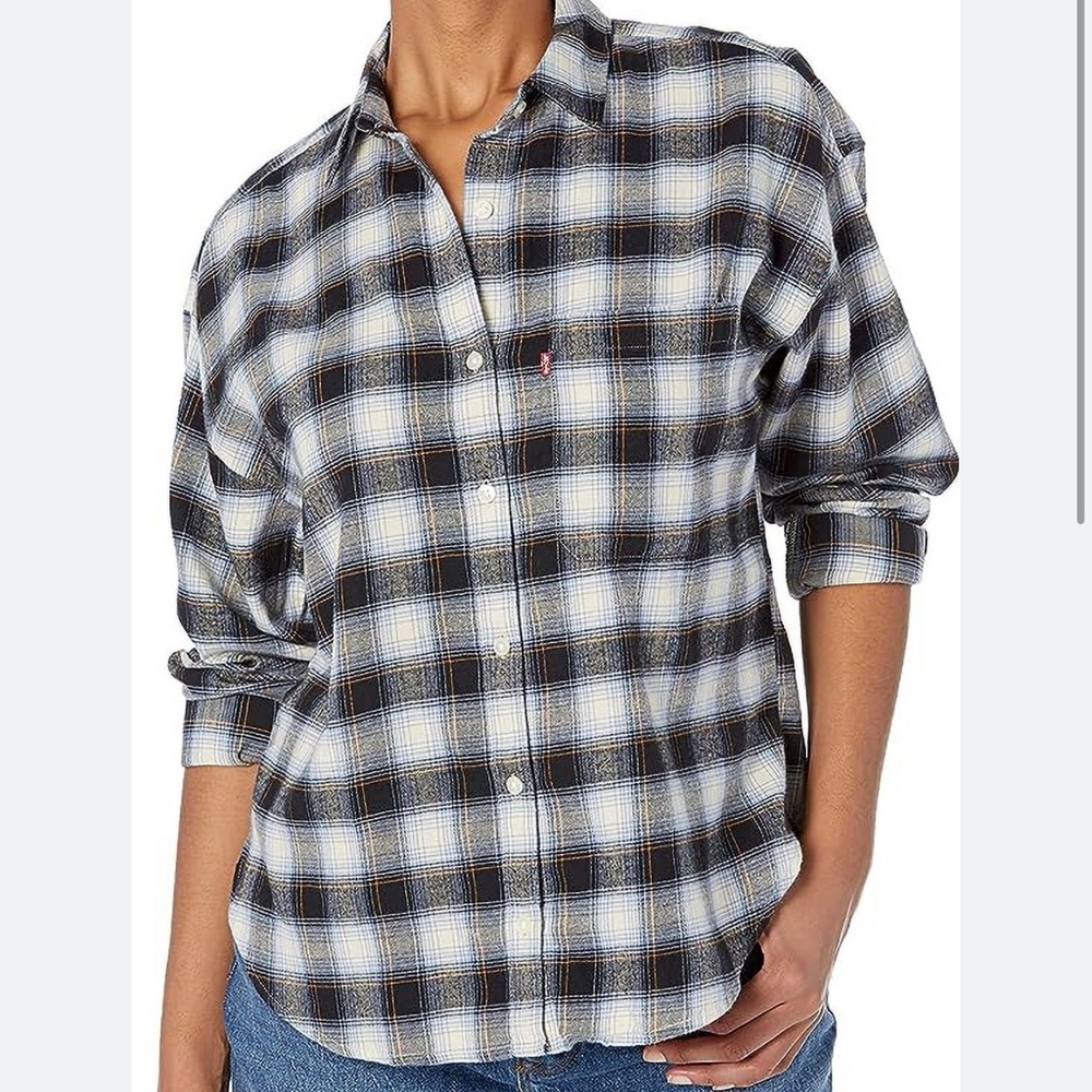NWOT Levi’s long sleeve plaid flannel shirt size XL